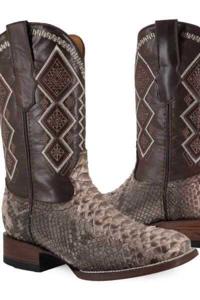 BOTA VAQUERA BULLDOG PITÓN TAUPE.