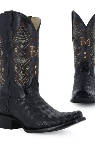 BOTA VAQUERA BULLDOG LIZZAR NEGRO.