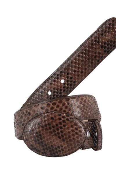 CINTURON VAQUERO PARA HOMBRE EN PIEL DE PITON.