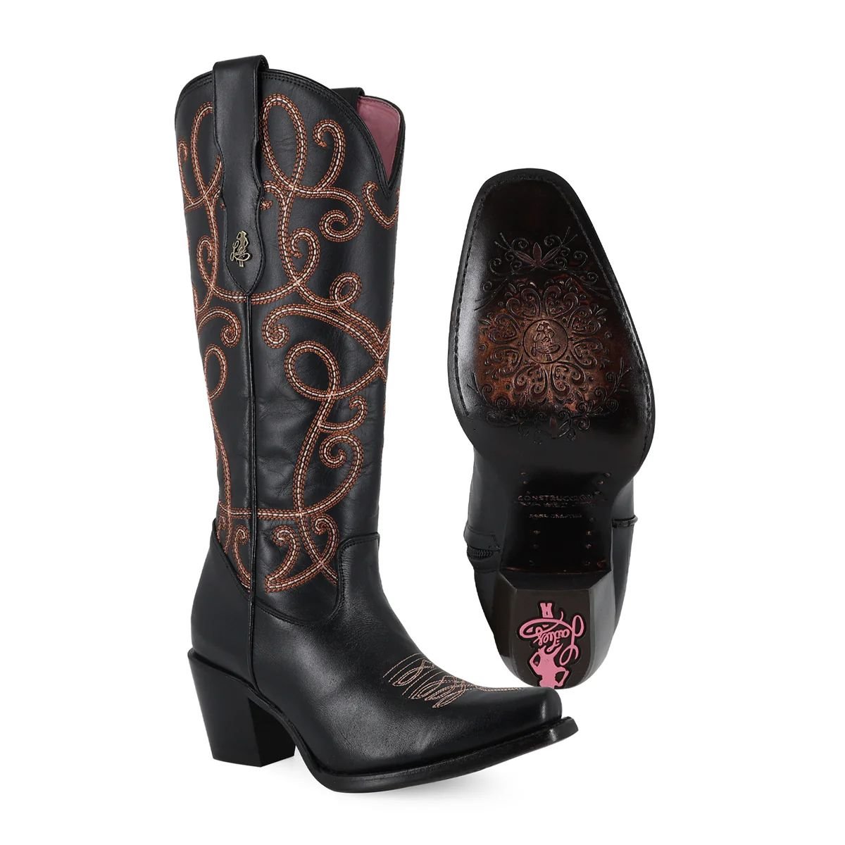 BOTA VAQUERA PARA DAMA DE PIEL MODELO MADDAME.