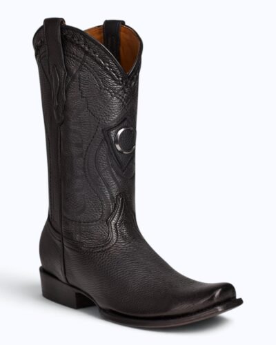 Cuadra Genuine Deerskin Square Cowboy Boot