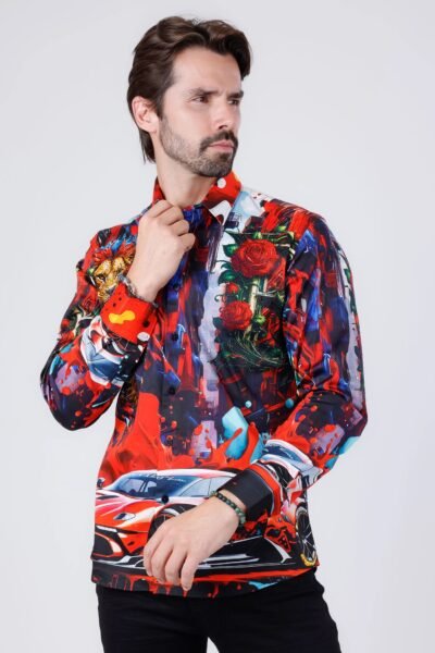 BREEZERY RHINESTONE LONG SLEEVE SHIRT