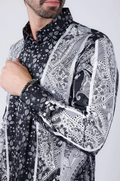 BLUSHWRAP RHINESTONE LONG SLEEVE SHIRT
