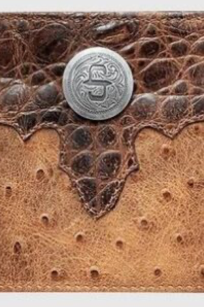 Stetson Tooled Bi Fold Brown