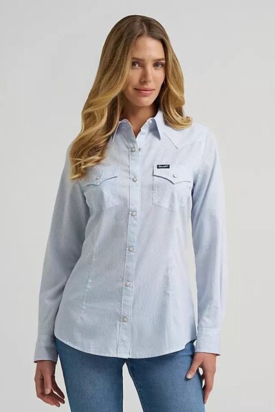 WOMEN'S WRANGLER OLIVIA WESTERN SLIM SNAP SHIRT
