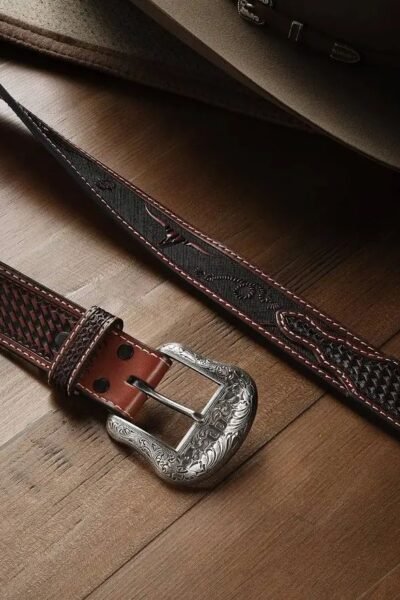 STETSON®️ WESTERN ICONS TOOLED BELT