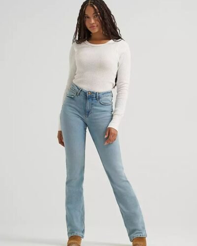 Jeans Wrangler de Tiro Alto Bold Boot para Mujer