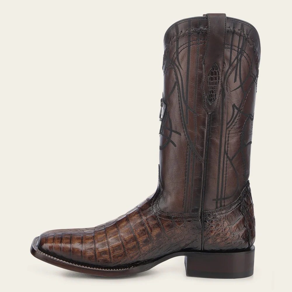 Cuadra Engraved Honey Cayman Western Boots - Image 3