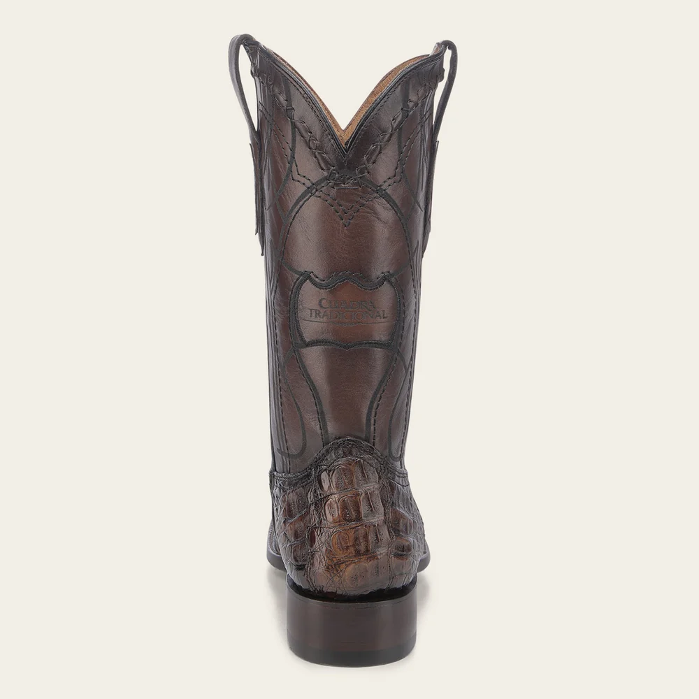 Cuadra Engraved Honey Cayman Western Boots - Image 5
