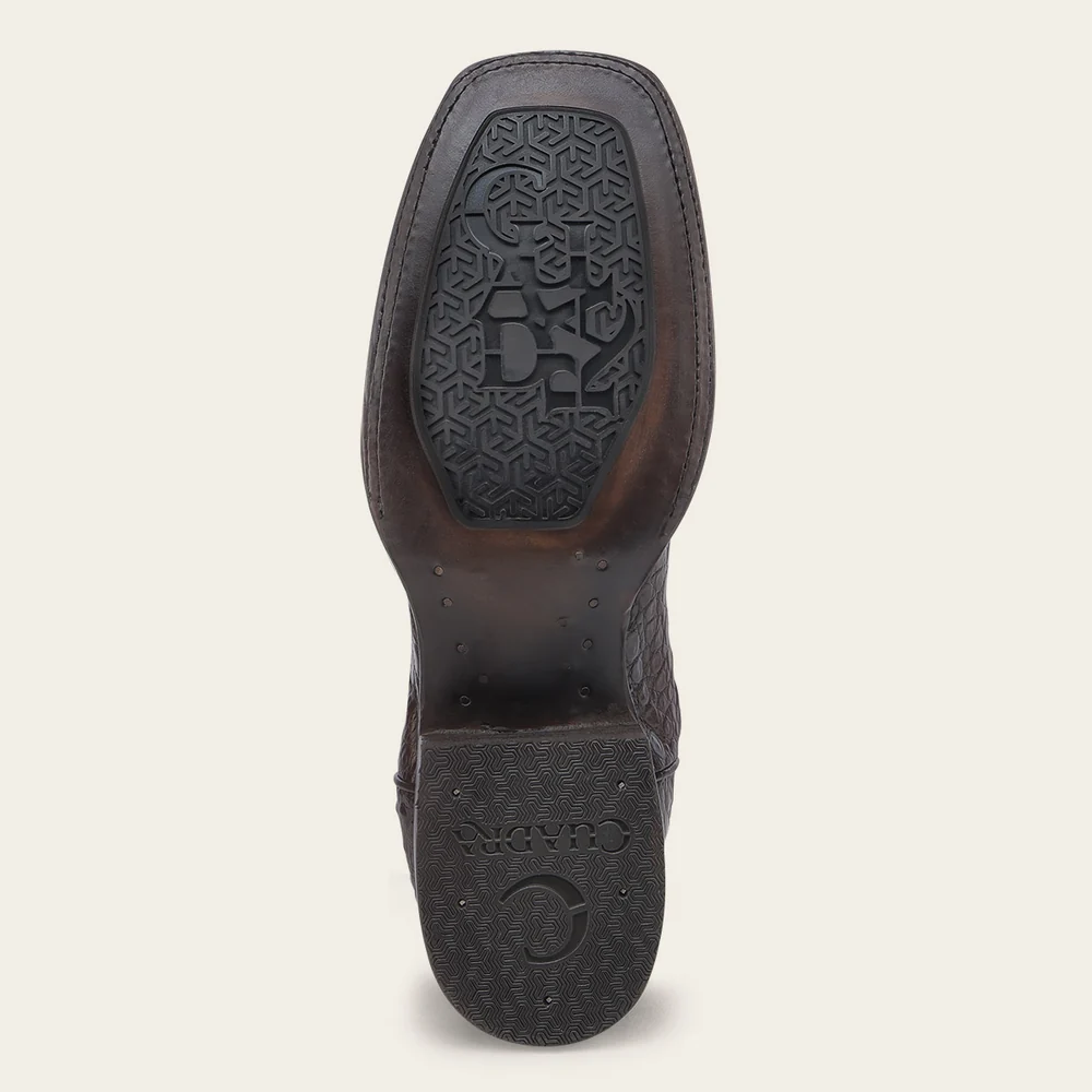 Cuadra Engraved Honey Cayman Western Boots - Image 7