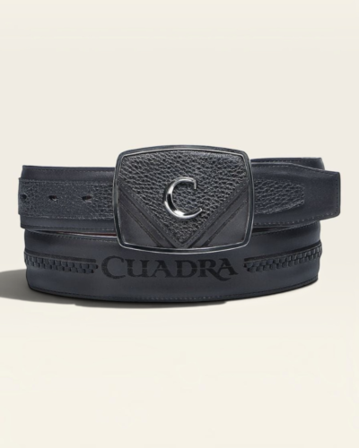 CUADRA BLACK DEER COWBOY BELT